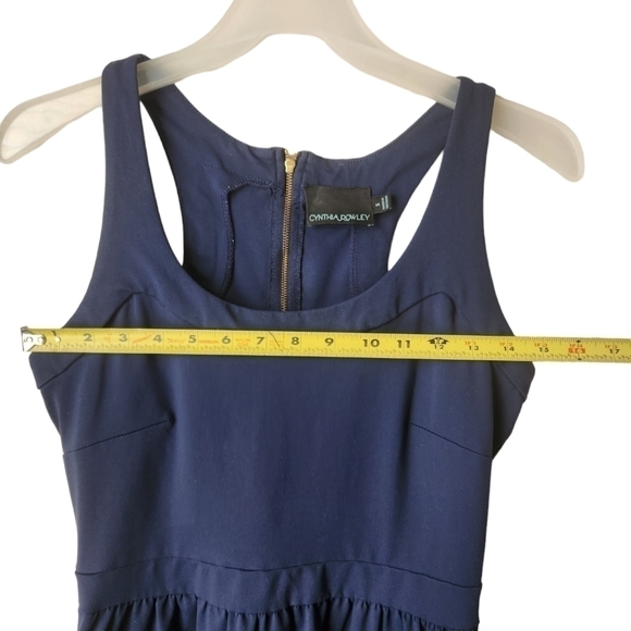 Navy Cynthia Rowley Racerback Dress - Picture 6 of 7